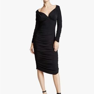 Norma Kamali long sleeve Tara dress from Anthropologie